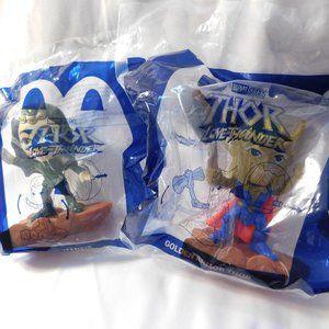 McDonalds Toys Golden Armor Thor and Mantis NEW AND SEALED